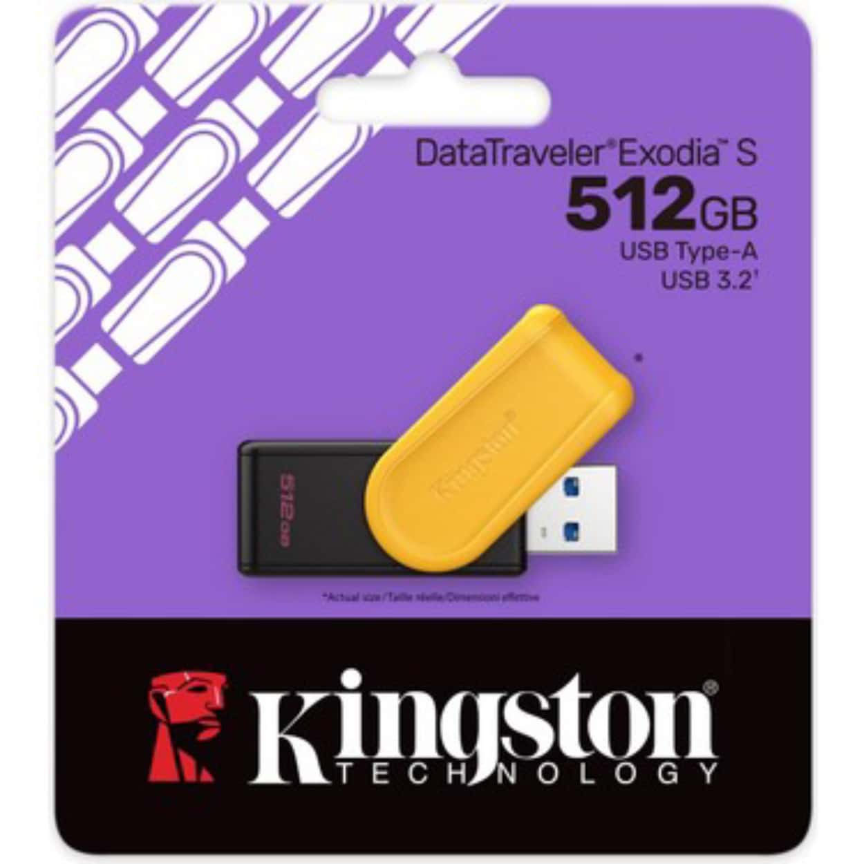 KINGSTON 512GB USB3.2 Gen 1 DataTraveler Exodia USB Bellek - Görsel 1