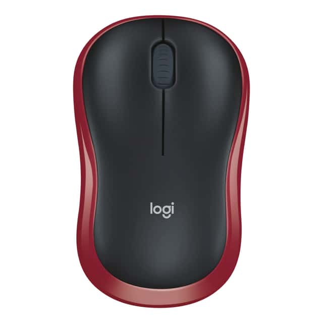 LOGITECH M185 Kırmızı-Gri Kablosuz Mouse (910-002237)