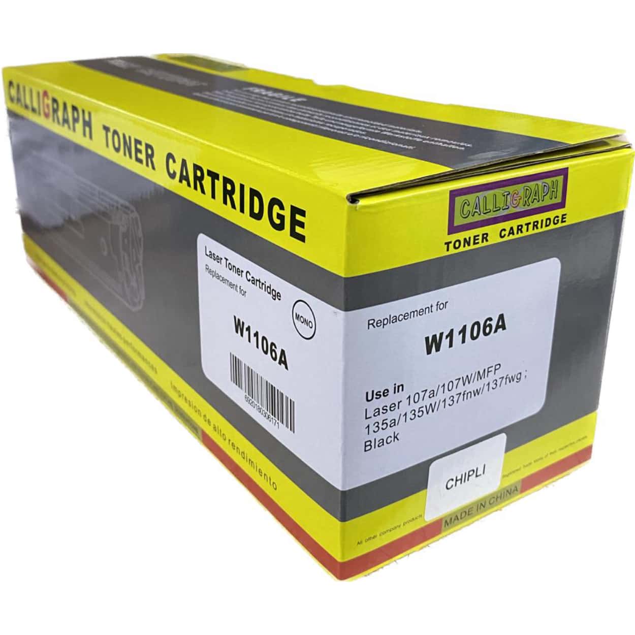 CALLIGRAPH W1106A(107a/107r/107w) CHIPLİ MUADİL TONER 1.000 Sayfa - Görsel 1