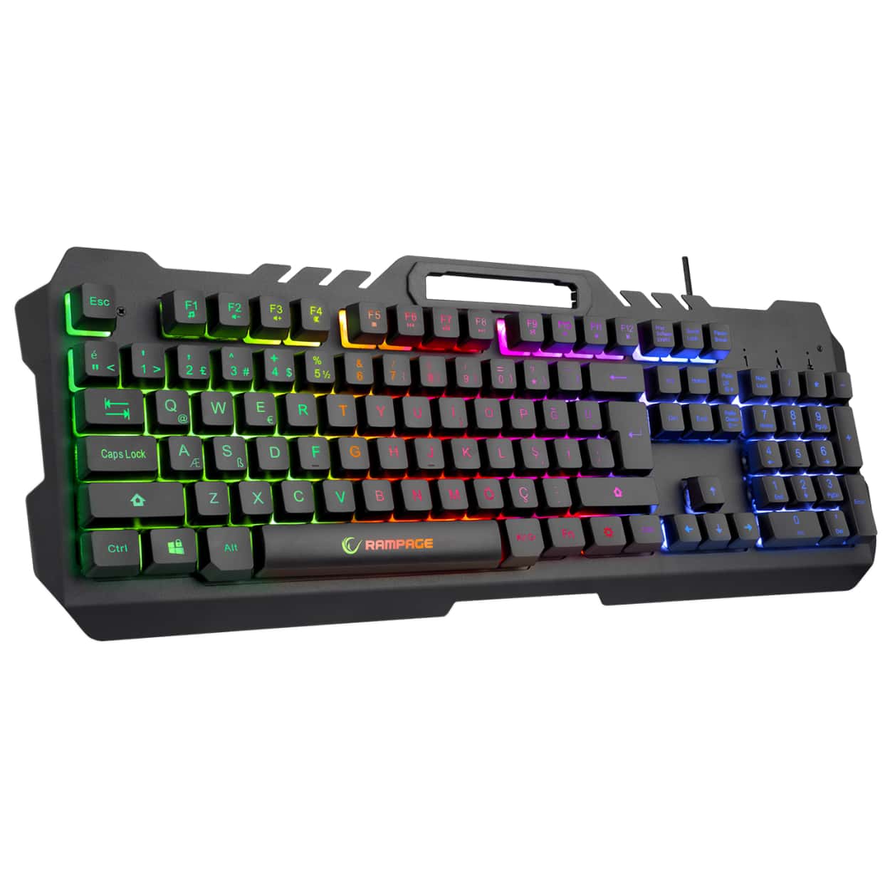 RAMPAGE FITMENT KM-GX7 Aydınlatmalı Gaming Q Klavye + Kulaklık + Mouse + Pad - Görsel 2