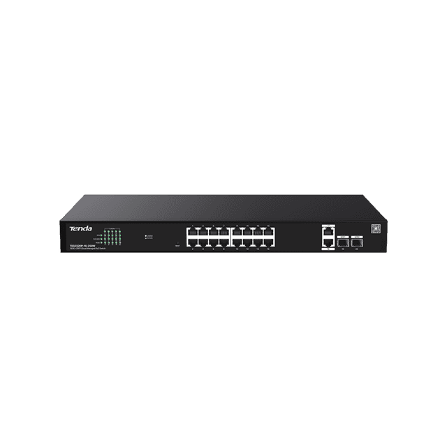 TENDA TEG2220P-16-250W 16GE PoE Port (250W), 2x Uplink, 2xSFP Cloud Yönetilebili