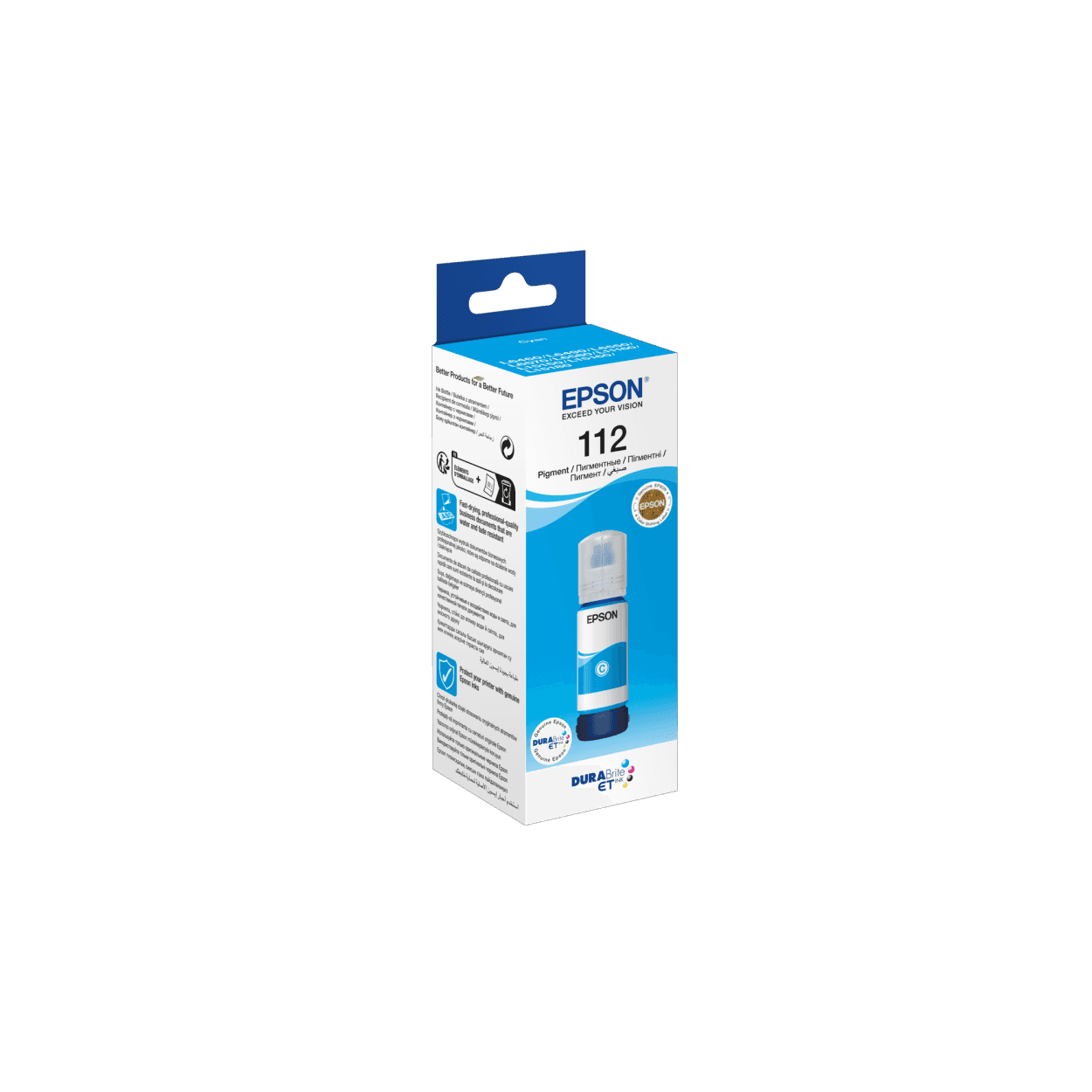 EPSON T06C24 (112) EcoTank Cyan Mavi Şişe Mürekkep 70ml - Görsel 1
