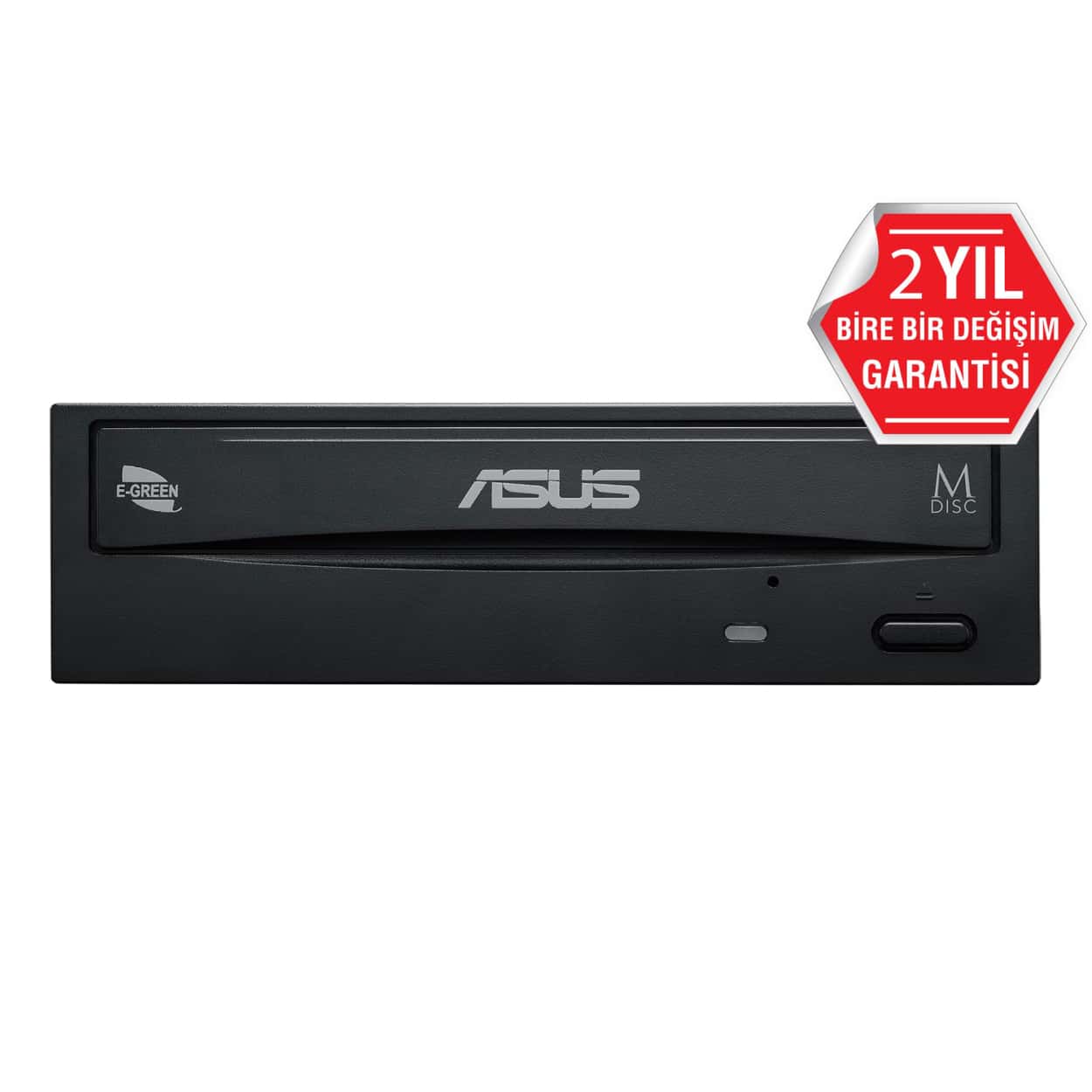 ASUS DRW-24D5MT 24X Dahili M-Disc destekli, Siyah DVD Yazıcı, kutusuz, - Görsel 1