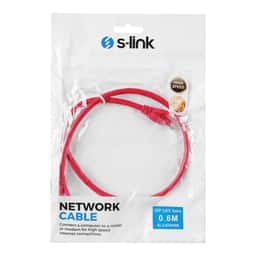 S-LINK SL-CAT606RE 60cm Kırmızı CAT6 Patch Kablo - Küçük Görsel 3