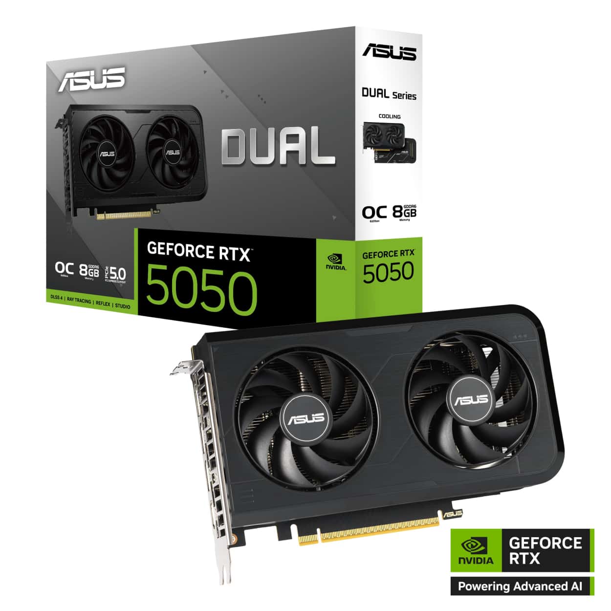 8 GB ASUS DUAL-RTX5050-O8G RTX 5050 GDDR6 128bit OC HDMI 3xDP Ekran Kartı - Görsel 1