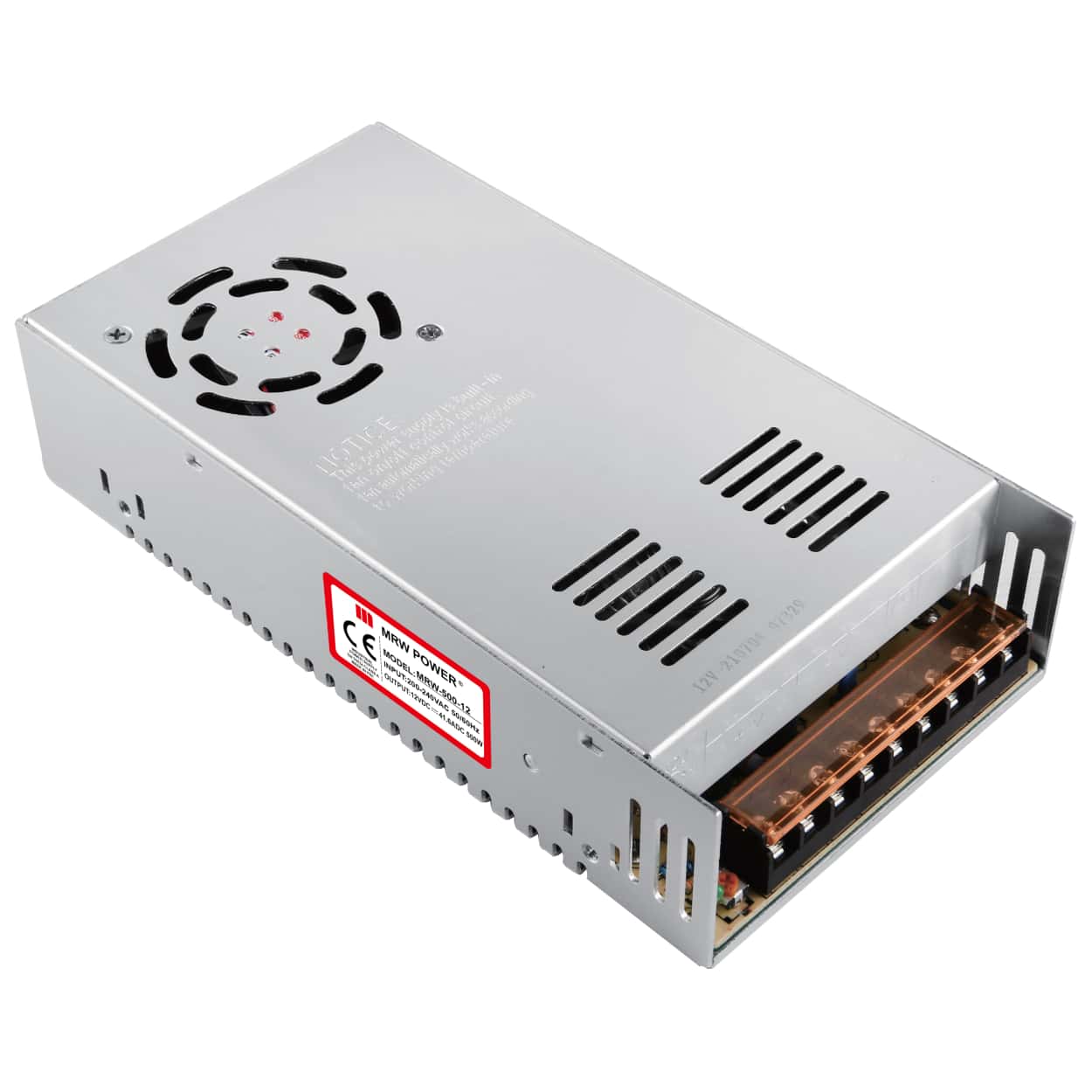 MERVESAN 12V 40A 500W METAL KAMERA ADAPTÖRÜ (MRW-500-12) - Görsel 1