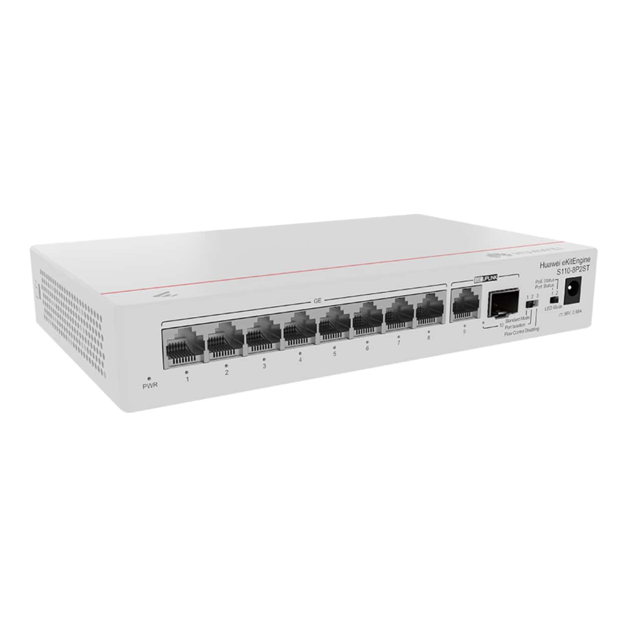 HUAWEI eKitEngine S110-8P2ST 8GE PoE Port (124W), 1GE Uplink, 1xSFP Switch - Görsel 3
