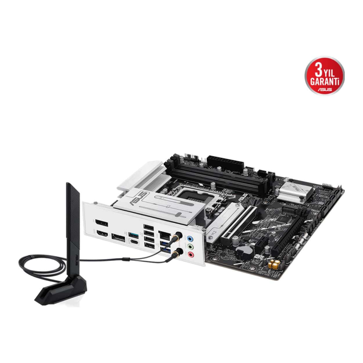 ASUS PRIME B860M-A WIFI LGA1851 DDR5 8666 WiFi 6E + BT AURA RGB 2.5Gbit LAN mATX - Görsel 7