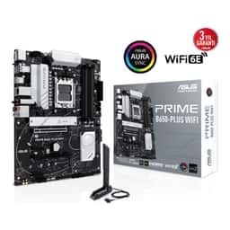 ASUS PRIME B650-PLUS WIFI AM5 DDR5 7600 2xM2 USB3.2 AX WiFi+BT AURA RGB ATX - Küçük Görsel 1