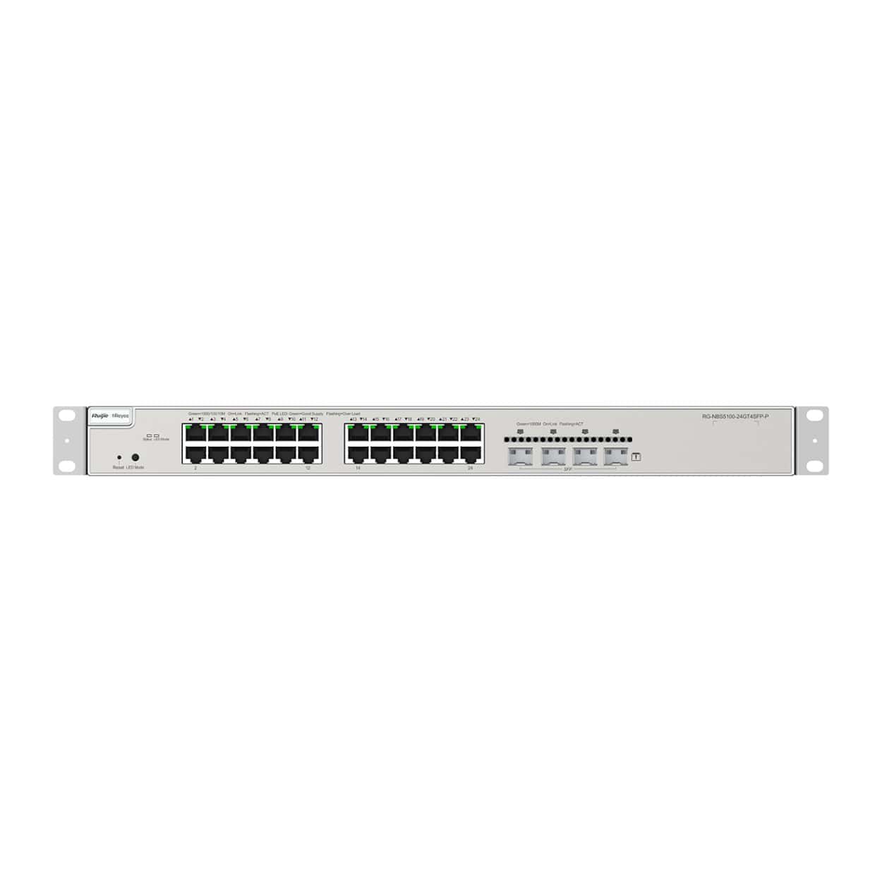 RUIJIE REYEE RG-NBS5100-24GT4SFP-P 24GE PoE+ Port (370W), 4xSFP L2+ Yön Sw - Görsel 1