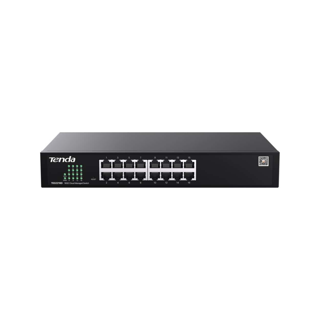 TENDA TEG2216D 16GE Port Cloud Yönetilebilir Switch - Görsel 1