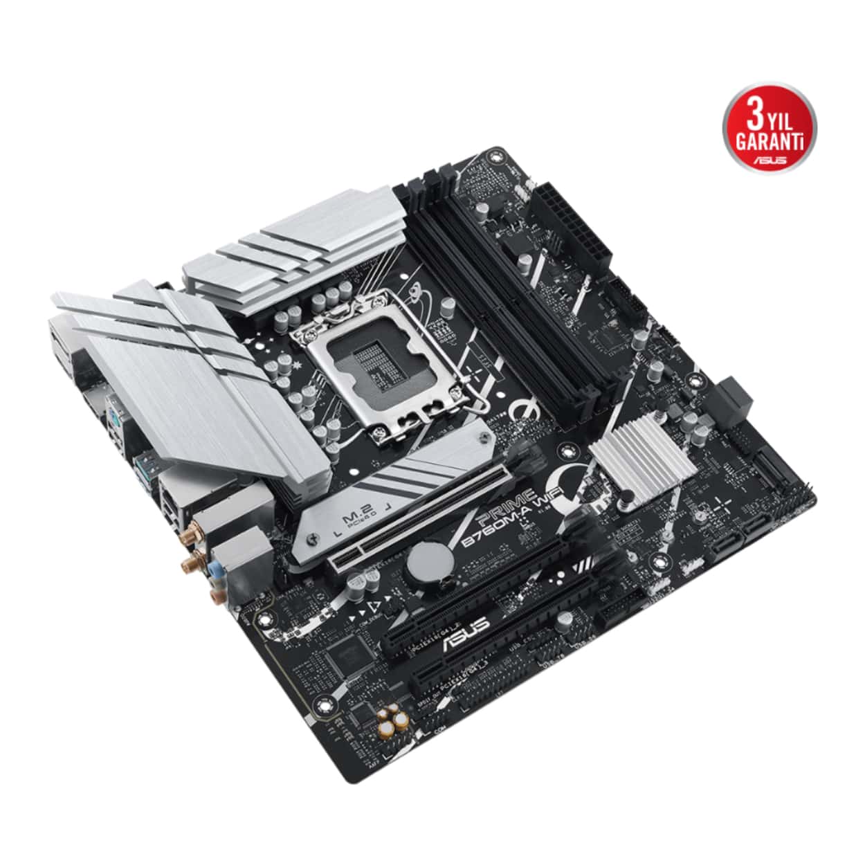 ASUS PRIME B760M-A WIFI Intel B760 LGA1700 DDR5 7200 HDMI VGA 2x M2 USB3.2 AX Wi - Görsel 5