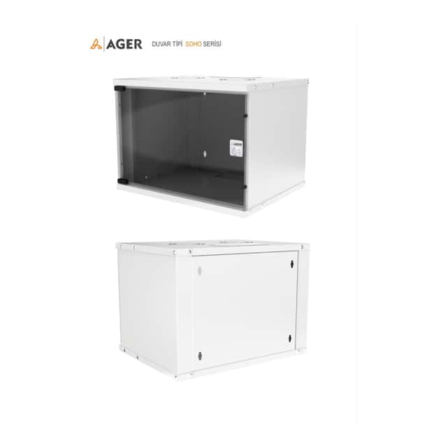 AGER Soho Duvar Tipi Kabinet Demonte, 7U, 510x400mm