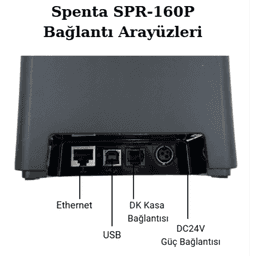 SPENTA SPR-160P (Ethernet+Usb) Termal Fiş Yazıcı - Küçük Görsel 2