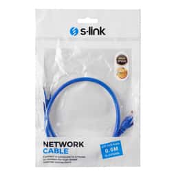 S-LINK SL-CAT606BL 60cm Mavi CAT6 Patch Kablo - Küçük Görsel 3