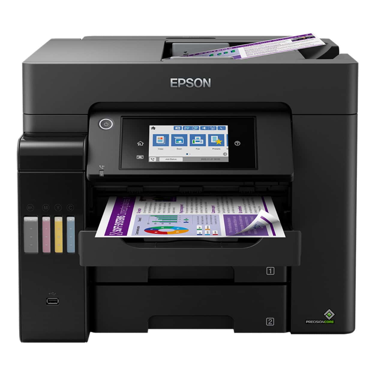 EPSON L6570 EcoTank Wifi Direct Fotokopi Faks Tarayıcı Tanklı Yazıcı A4 - Görsel 2