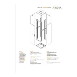 AGER Vega Base 45U W=600mm D=1000mm 19''  Dikili Tip Kabinet - Küçük Görsel 2