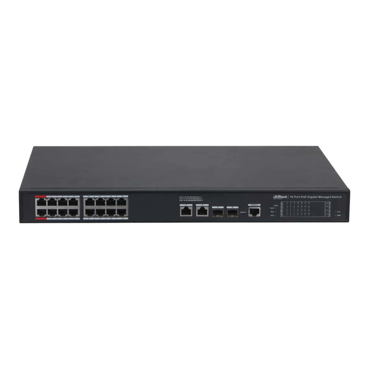 DAHUA S4220-16GT-240 16GE PoE (240W), 2GE + 2 SFP Uplink L2 Yönetilebilir - Görsel 2