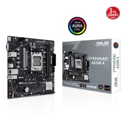 ASUS PRIME A620M-K AMD A620 AM5 DDR5 6400 HDMI VGA M2 USB3.2 AURA RGB mATX 96GB - Küçük Görsel 1