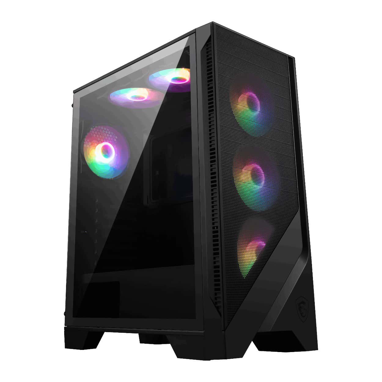 MSI MAG FORGE 120A AIRFLOW TEMPERLİ CAM 6 X120MM AUTO RGB FAN ATX GAMING KASA - Görsel 1