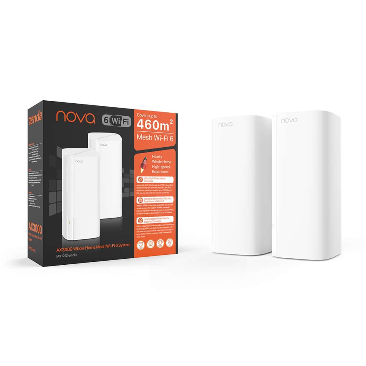 TENDA MX12-2-PACK AX3000 Dualband Mesh Router - Görsel 1
