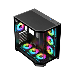 FRISBY FC-9550G 850W 80+(BRONZE) ARGB 7X FAN GAMING KASA - Küçük Görsel 2