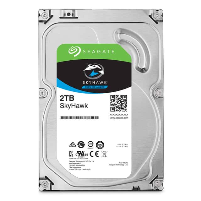 SEAGATE SKYHAWK 2 TB 64MB 5900RPM  SATA3.0  7/24 DVR,NVR için Güvenlik HDD