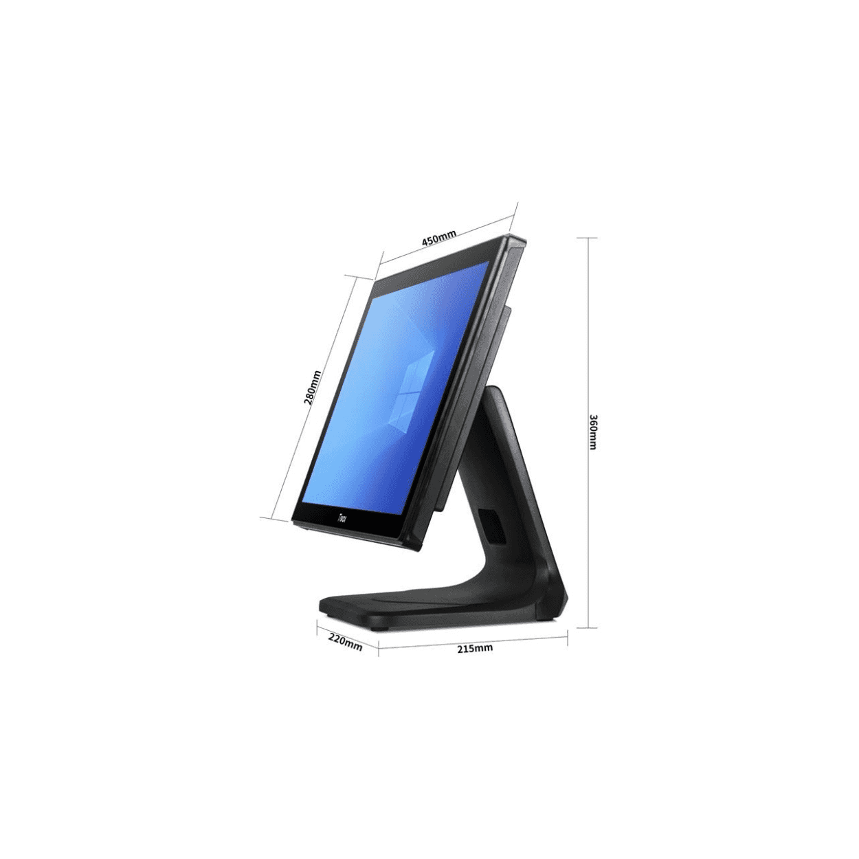 Tiwox TP-7610 18,5 İ7 10.Nesil 8GB RAM 128 SSD Endüstriyel Pos PC - Görsel 3