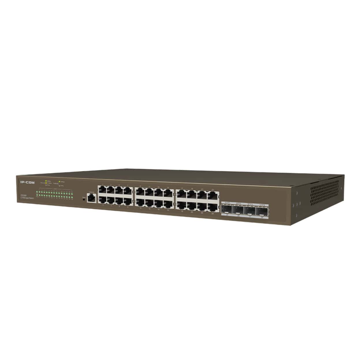 IP-COM G5328F 24GE Port, 4xSFP L3 Cloud Yönetilebilir Switch - Görsel 1