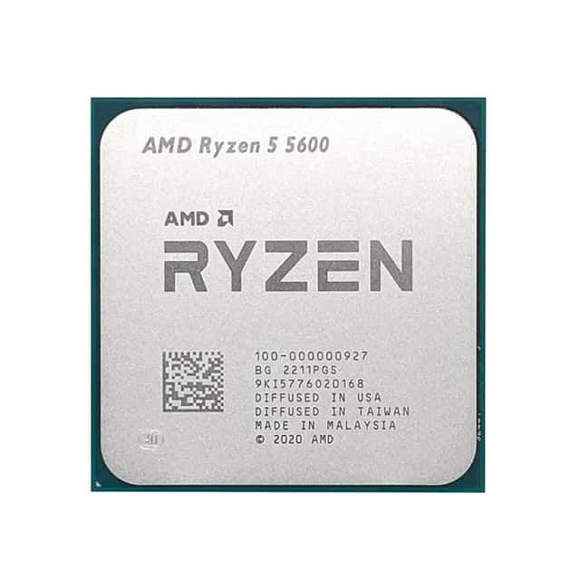 AMD Ryzen 5 5600 İşlemci 3.5GHz, 32MB Önbellek, AM4, Fansız Tray (R5-5600)