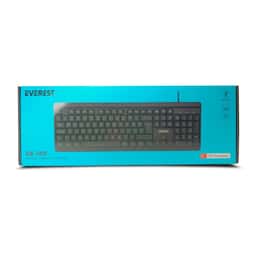 EVEREST KB-741F Siyah/Gri USB 2M Bakır Kablolu Türkçe F Klavye - Küçük Görsel 5