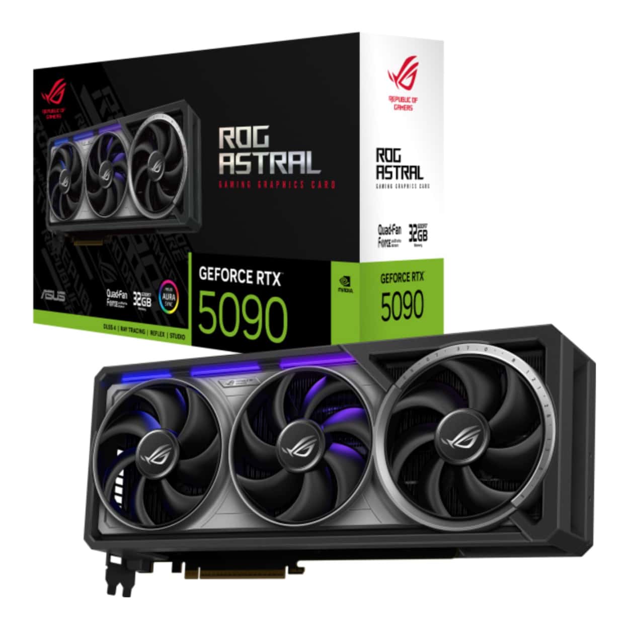32 GB ASUS ROG-ASTRAL-LC-RTX5090-32G-GAMING RTX 5090 GDDR7 512bit OC 2xHDMI 3xDP - Görsel 1