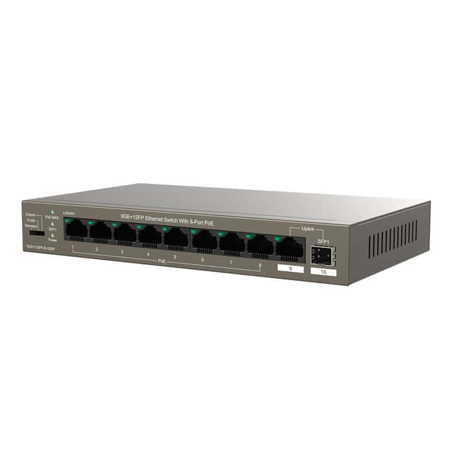 TENDA TEG1110PF-8-102W 8GE PoE Port (102W), 1xCombo Uplink Desktop Switch