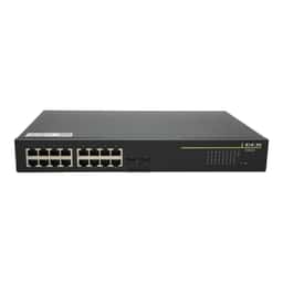 DCN Web Smart PoE Switch 16 Port Gigabit, 2 SFP (ES430-18P-P) - Küçük Görsel 1