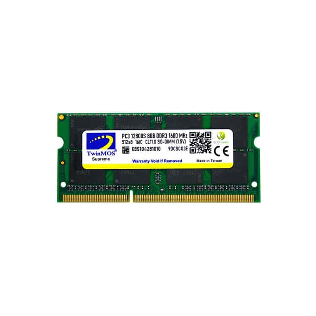 TwinMOS Sodimm 8 GB 1600MHz 1.5V DDR3  Notebook Ram