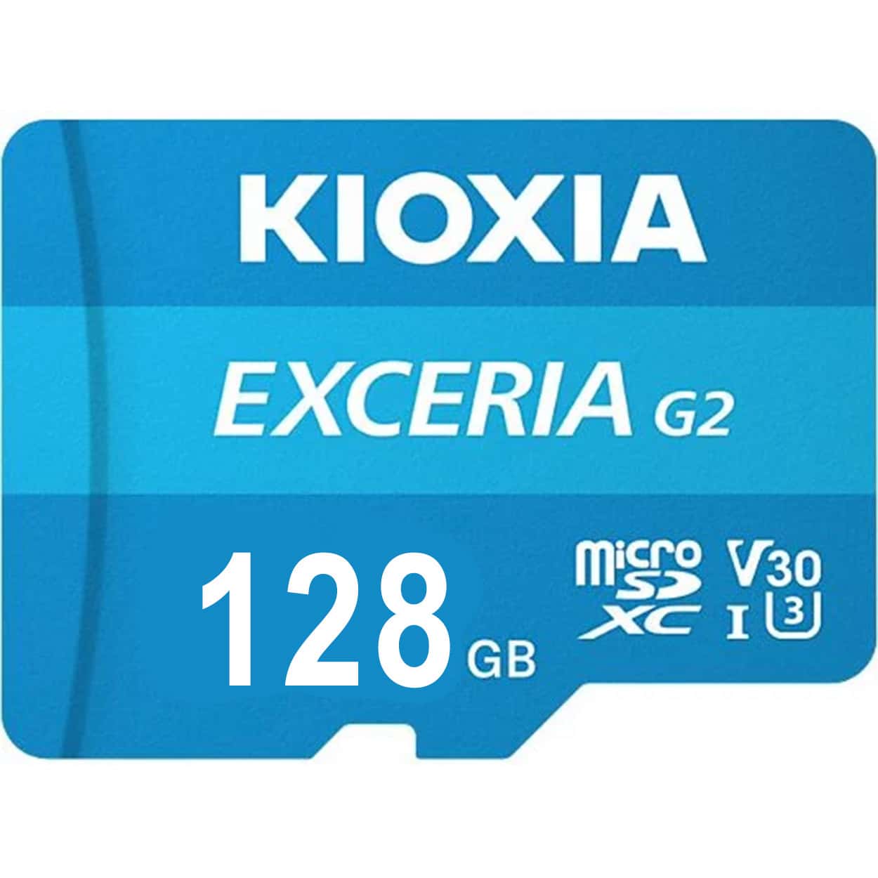 KIOXIA 128GB EXCERIA G2 MICRO SDXC U1 V30 4K 100/50 - Görsel 1