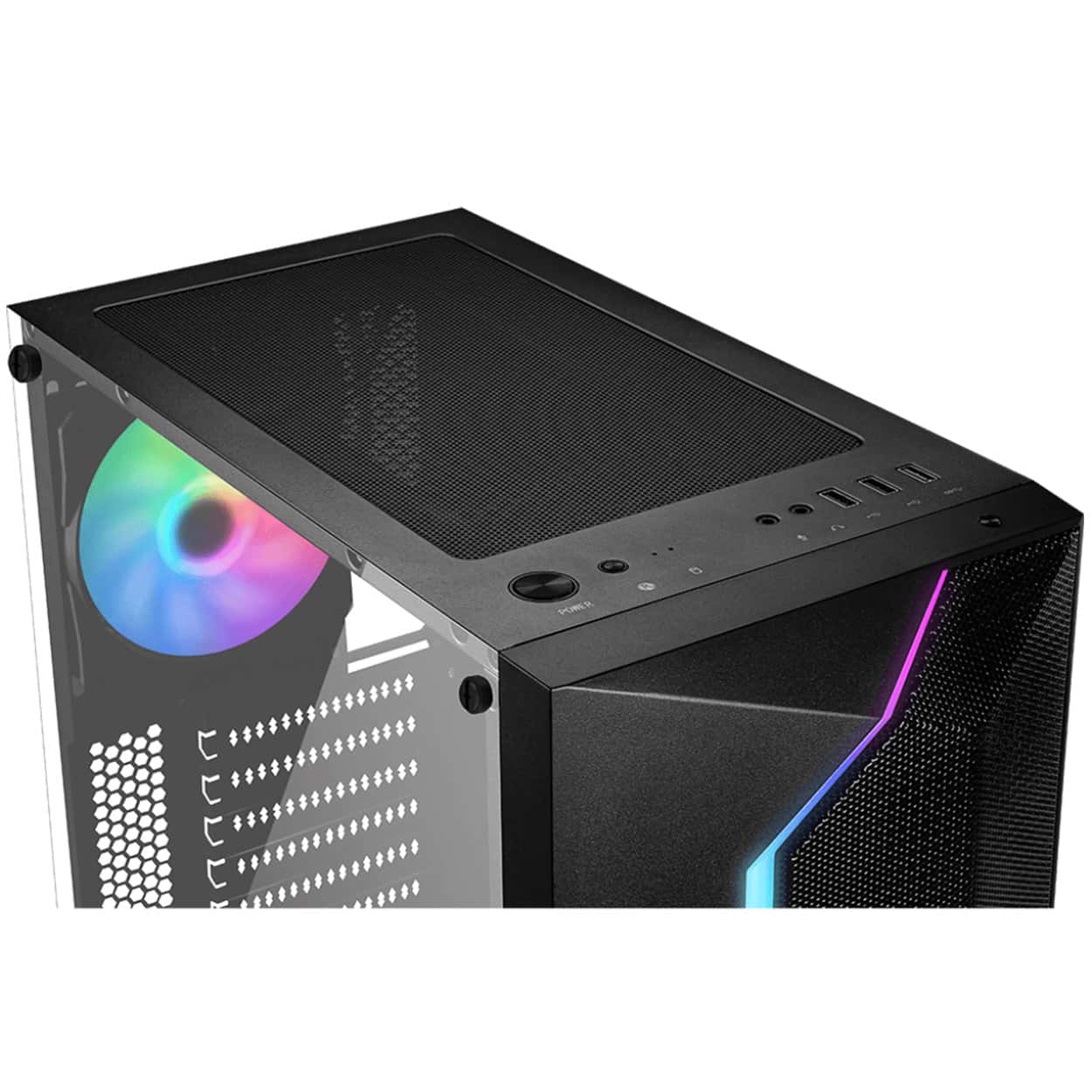 MSI MAG VAMPIRIC 100R Temperli Cam  1 x A-RGB Fan 1 x 120mm Fan ATX Gaming Bilgi - Görsel 4