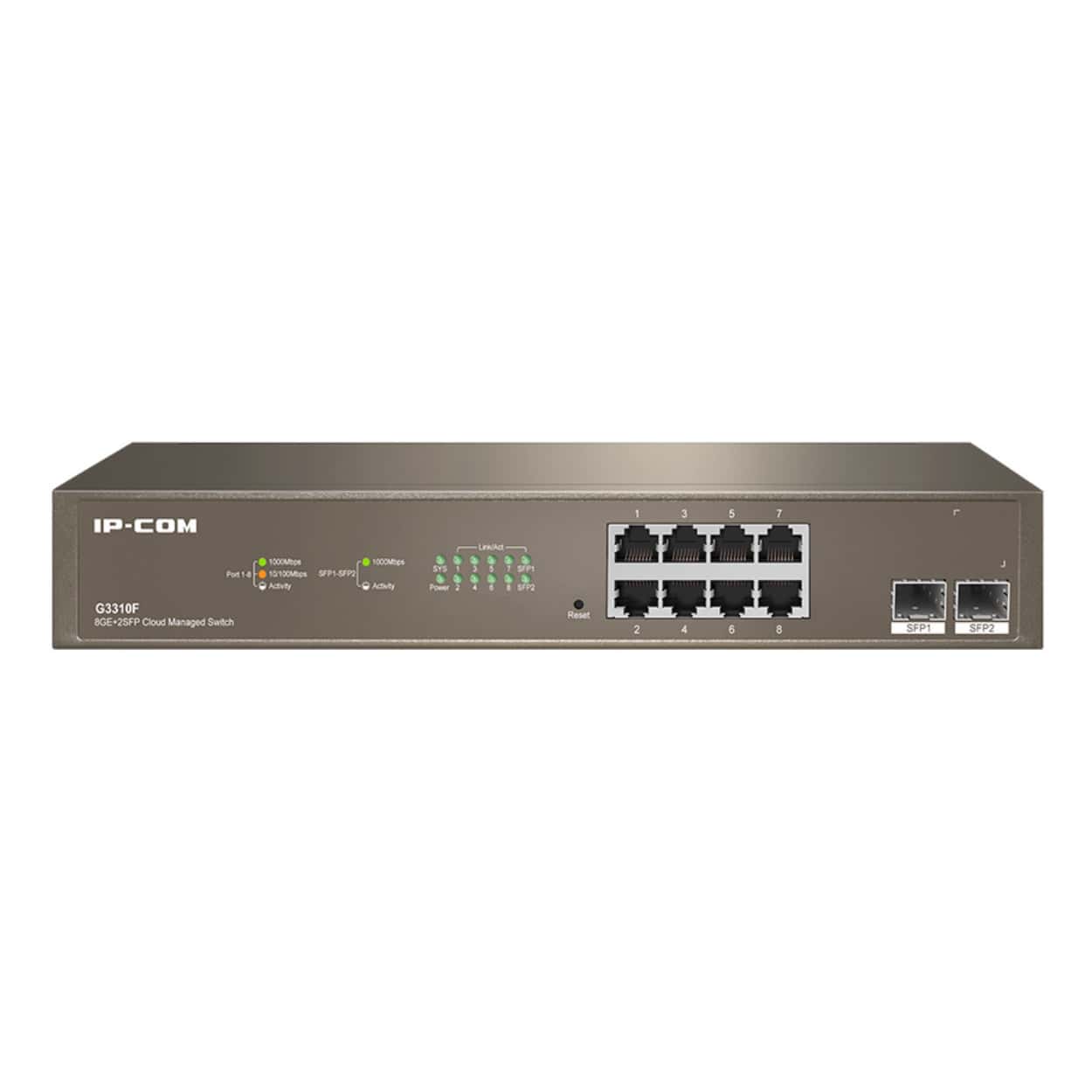 IP-COM G3310F 8GE Port, 2xSFP Cloud Yönetilebilir Switch - Görsel 3