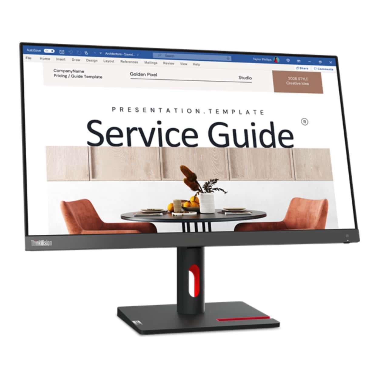 23.8" LENOVO S24i-30 IPS 4ms 100Hz HDMI+VGA VESA - Görsel 3