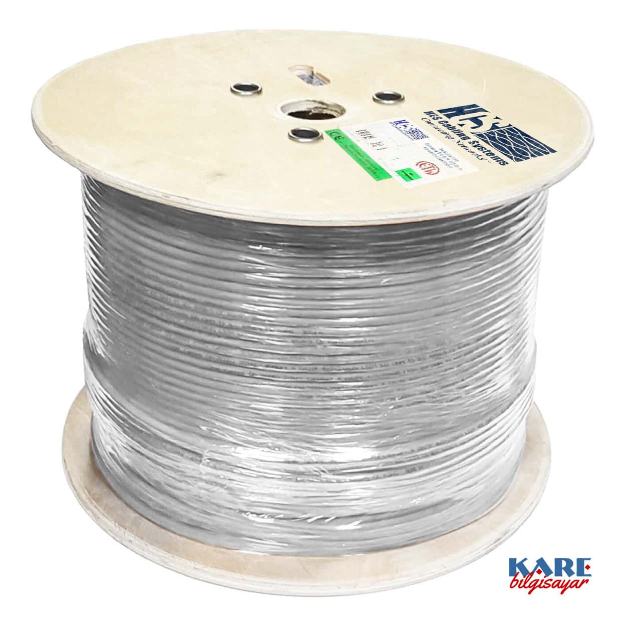 HCS U/UTP CAT6 LSOH GRI 500m Makara 23AWG 4x2x23# - Görsel 1