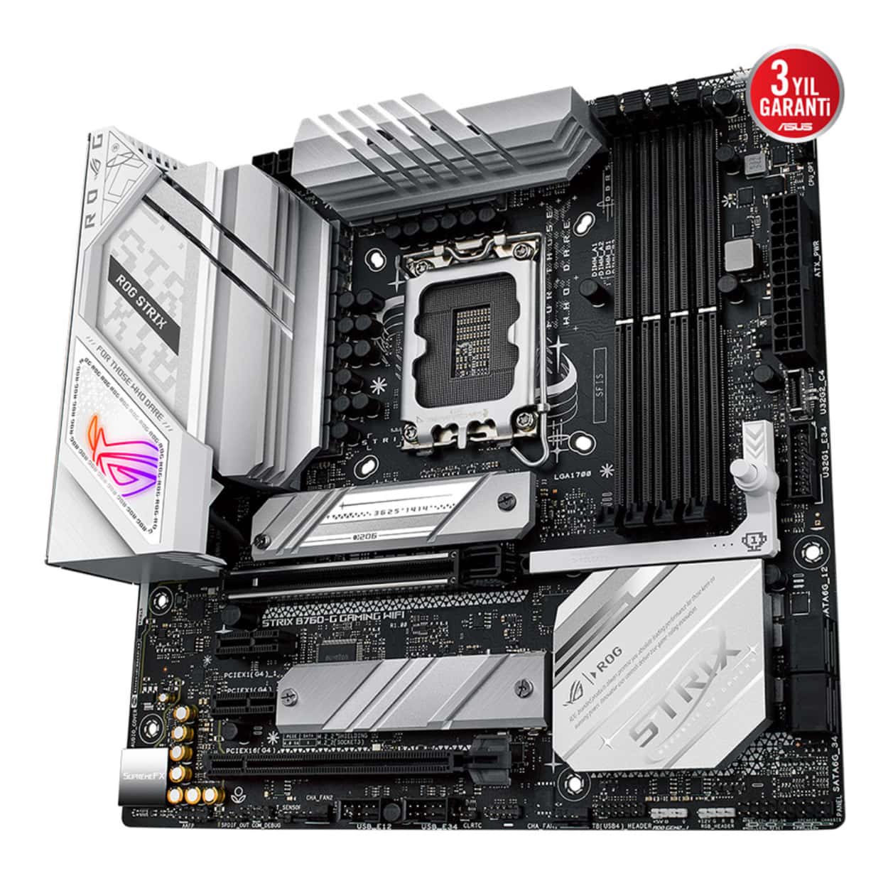 ASUS ROG STRIX B760-G GAMING WIFI 1700P DDR5 SES GLAN DP/HDMI SATA3 USB3.2 mATX - Görsel 4