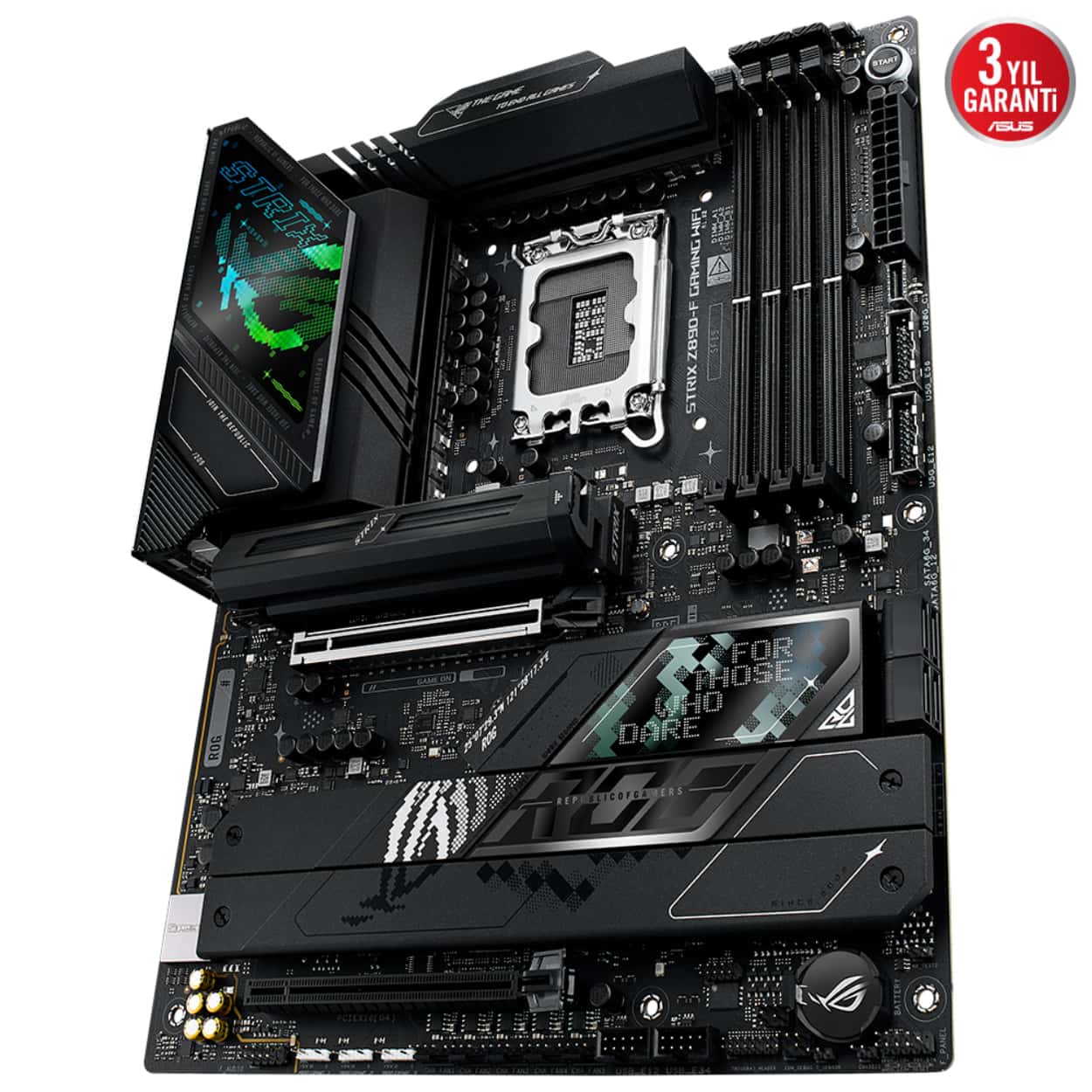 ASUS ROG STRIX Z890-A GAMING WIFI LGA1851 DDR5 9066 2xUSB4 5xM2 WF7+BT ATX - Görsel 6