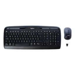 LOGITECH MK330 Kablosuz Klavye Mouse MM Set Siyah (920-003988) - Küçük Görsel 1