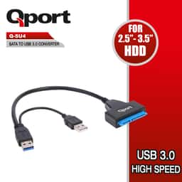 QPORT SATA TO USB3.0 ÇEVİRİCİ USB GÜÇ DESTEKLİ (Q-SU4) - Küçük Görsel 1