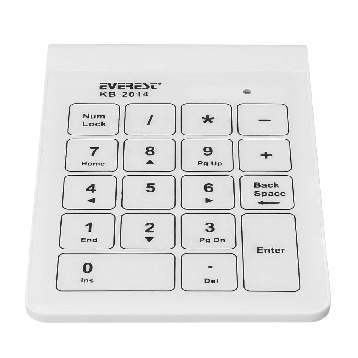 EVEREST KB-2014 Beyaz Dokunmatik Numerik Standart USB Klavye - Görsel 3
