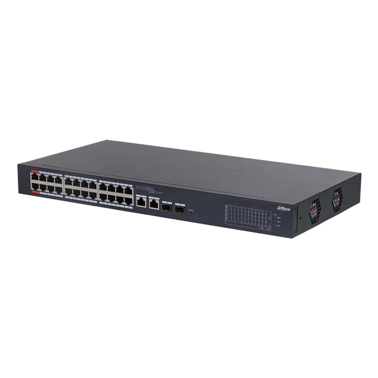 DAHUA CS4226-24ET-375 24FE PoE Port (375W), 2GE Combo, 2xSFP Cloud Managed Switc - Görsel 1