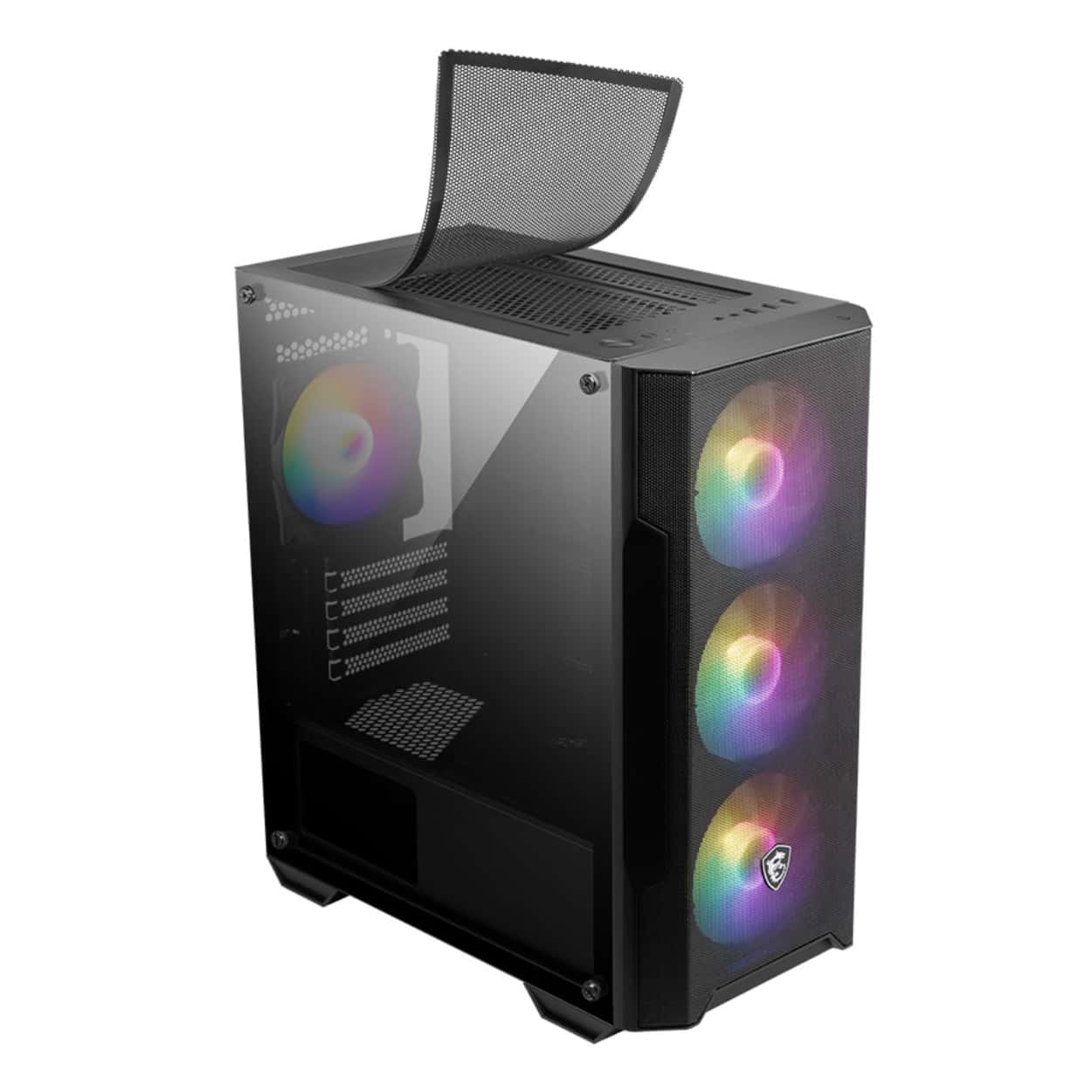 MSI MAG FORGE M100A D60 Akrilik yan panel 3x120mm 1x120mm Auto RGB Fan 600W 80+ - Görsel 5