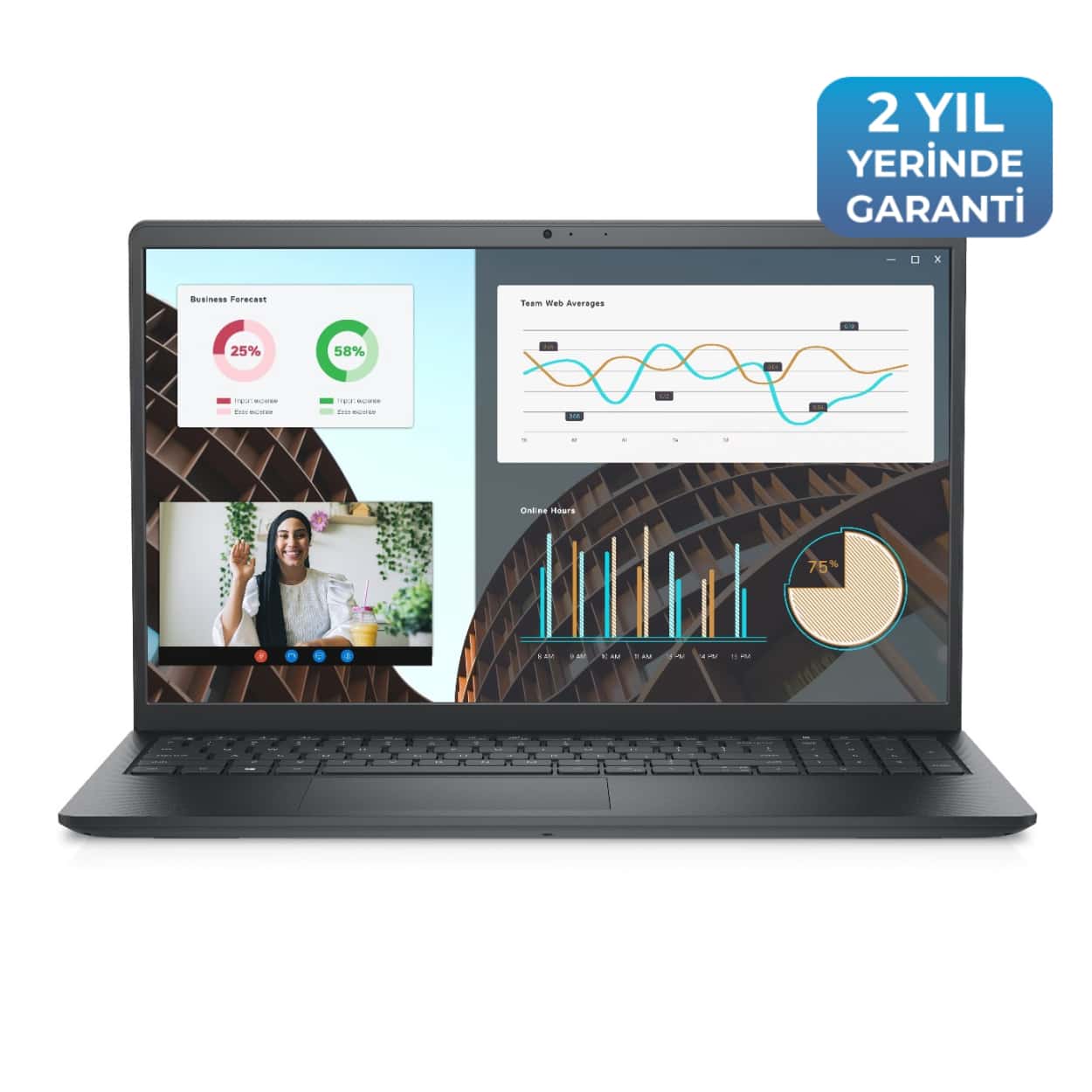DELL Vostro 3530 15.6"120Hz i7-1355U 16GB 512SSD UBUNTU - Görsel 1