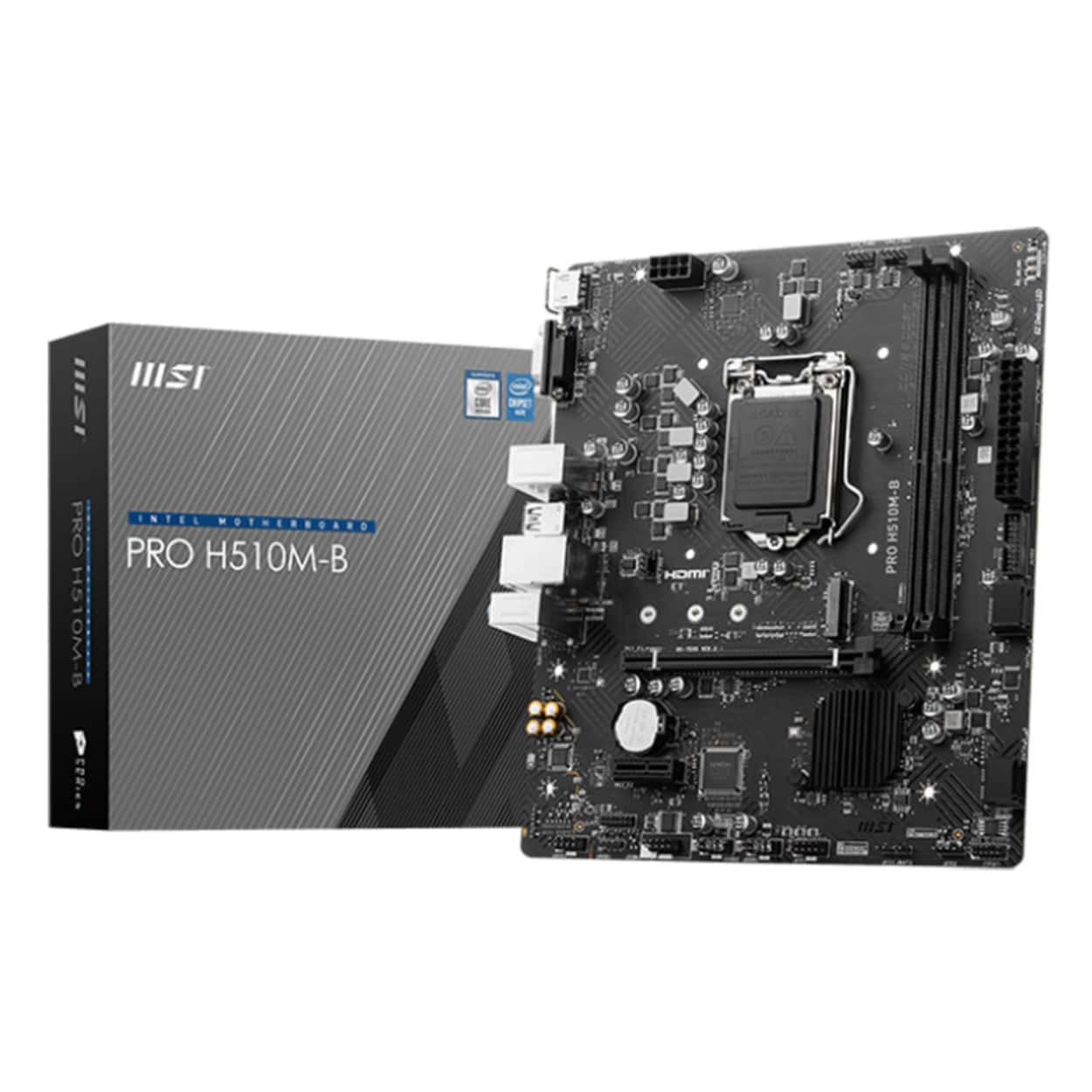 MSI PRO H510M-B SOKET 1200 DDR4 2933MHZ ,M.2 USB3.2 matx (Yalnız 10.Nesil) - Görsel 1