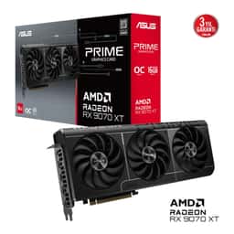 16 GB ASUS PRIME-RX9070XT-O16G AMD RX 9070XT GDDR6 OC EKRAN KARTI - Küçük Görsel 1